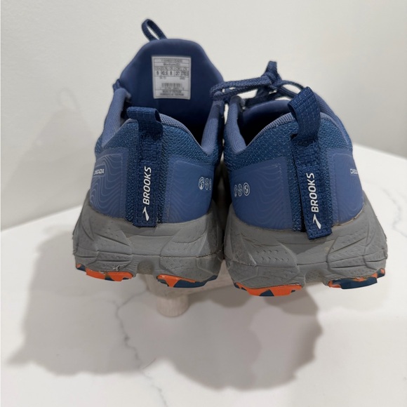 Brooks Men’s Size 9 Cascadia 17 Trail Running Shoe - Blue/Navy/Firecracker - Picture 9 of 11